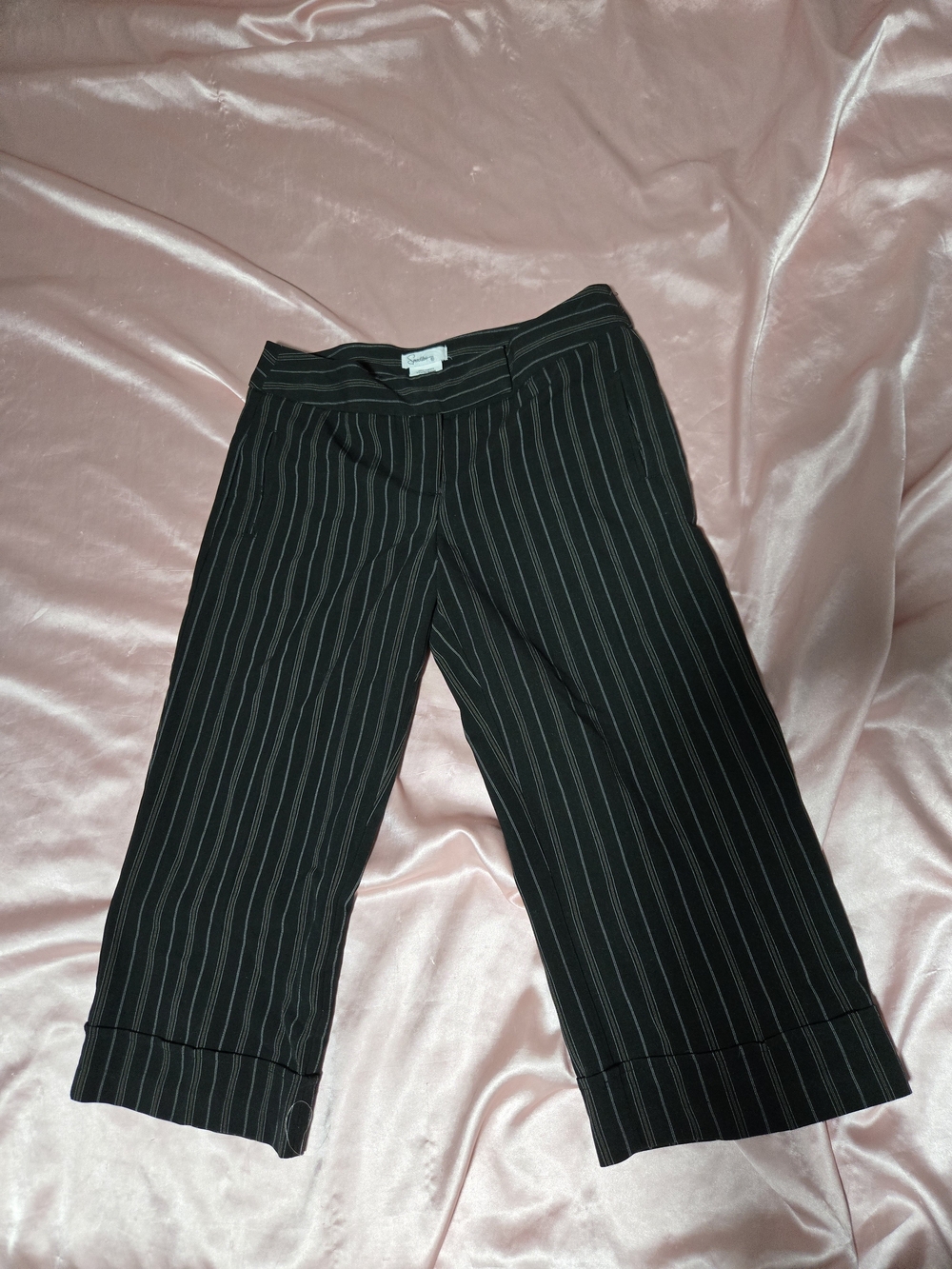 Speechless Black Pinstripe Gauchos